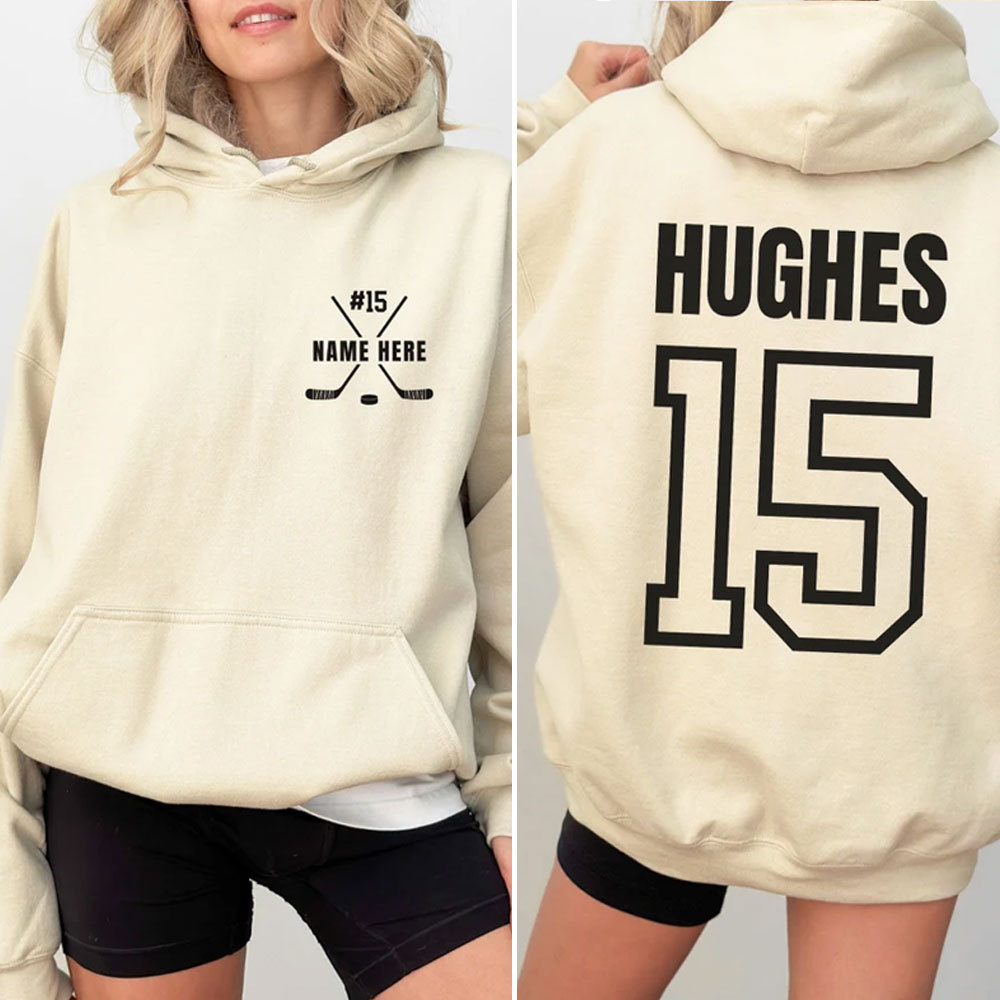 Custom Hockey Hoodie with Your Name and Number