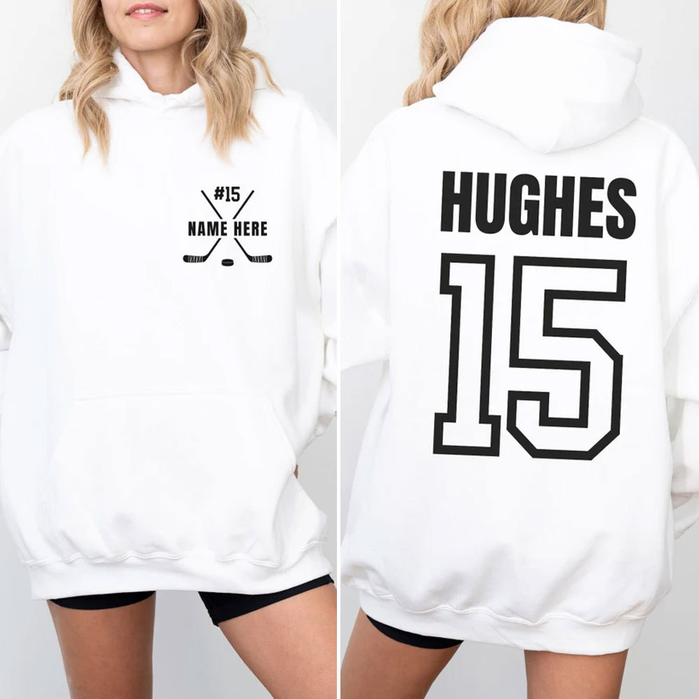 Custom Hockey Hoodie with Your Name and Number