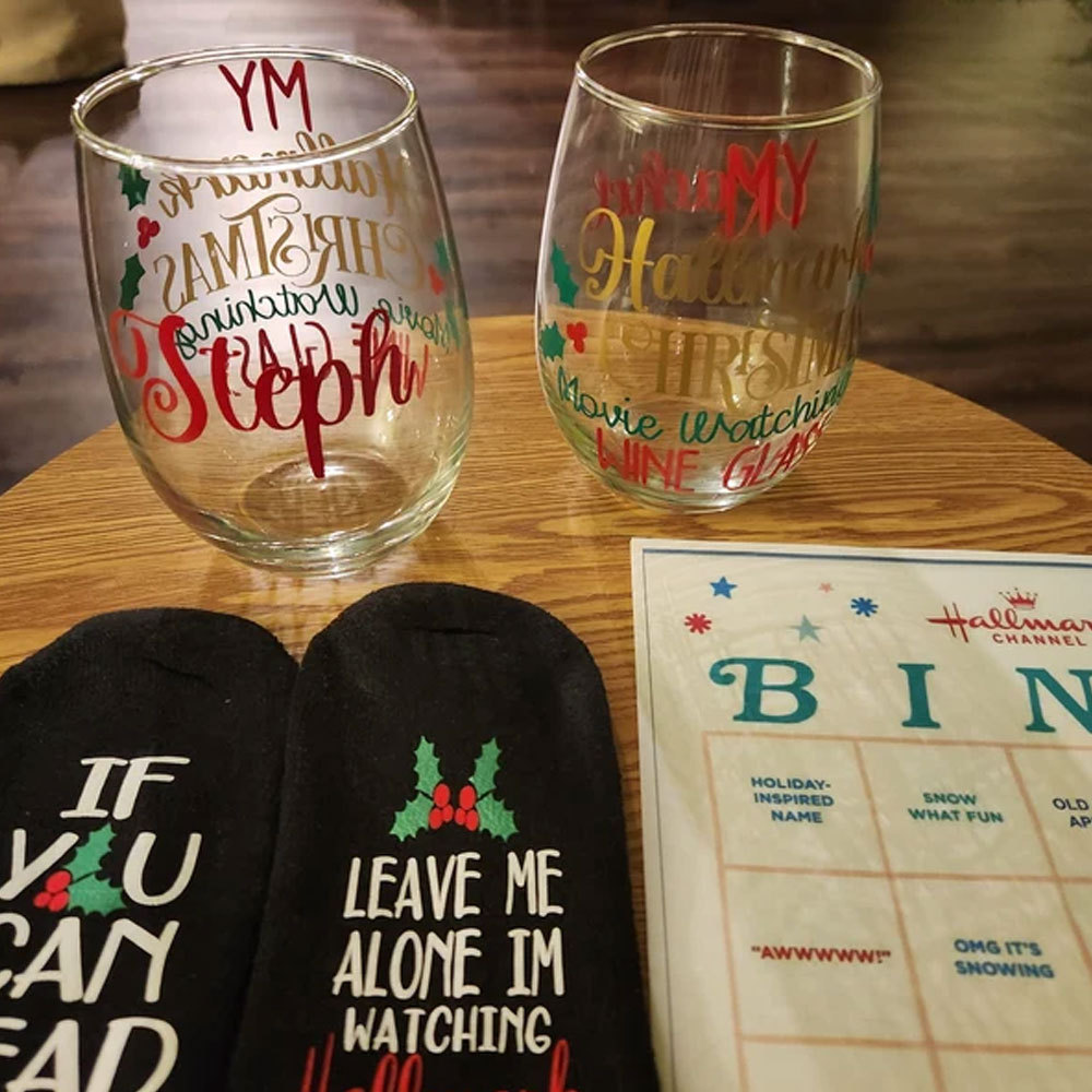 Christmas movie socks, If you can read this, Christmas Mid-calf Socks