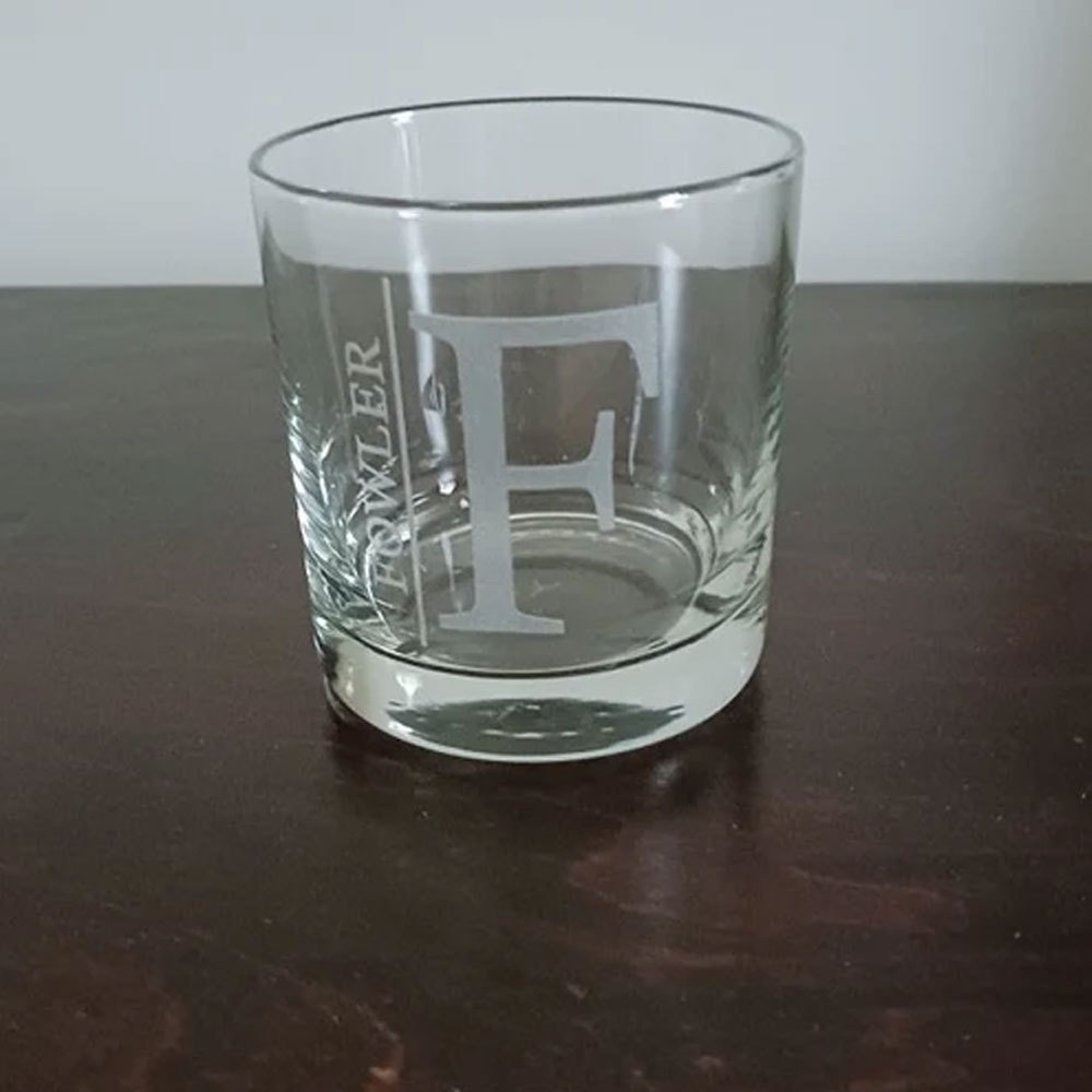Engraved Whiskey Glass for Him, Cigar Lovers Gift