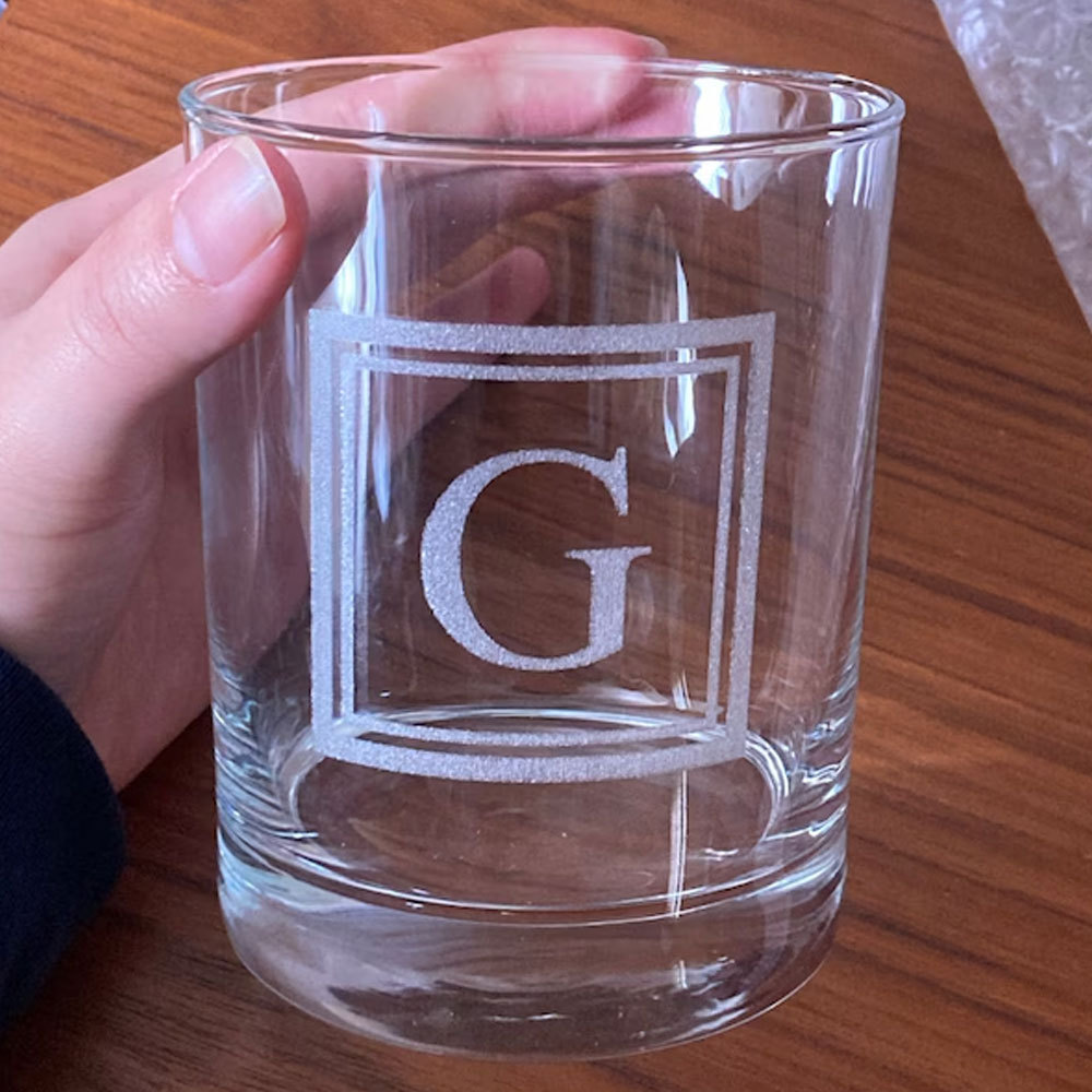 Personalized Old Fashioned Bourbon Scotch Whiskey Glass