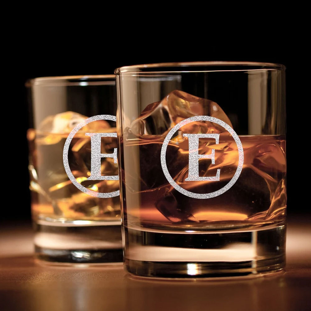Personalized Old Fashioned Bourbon Scotch Whiskey Glass