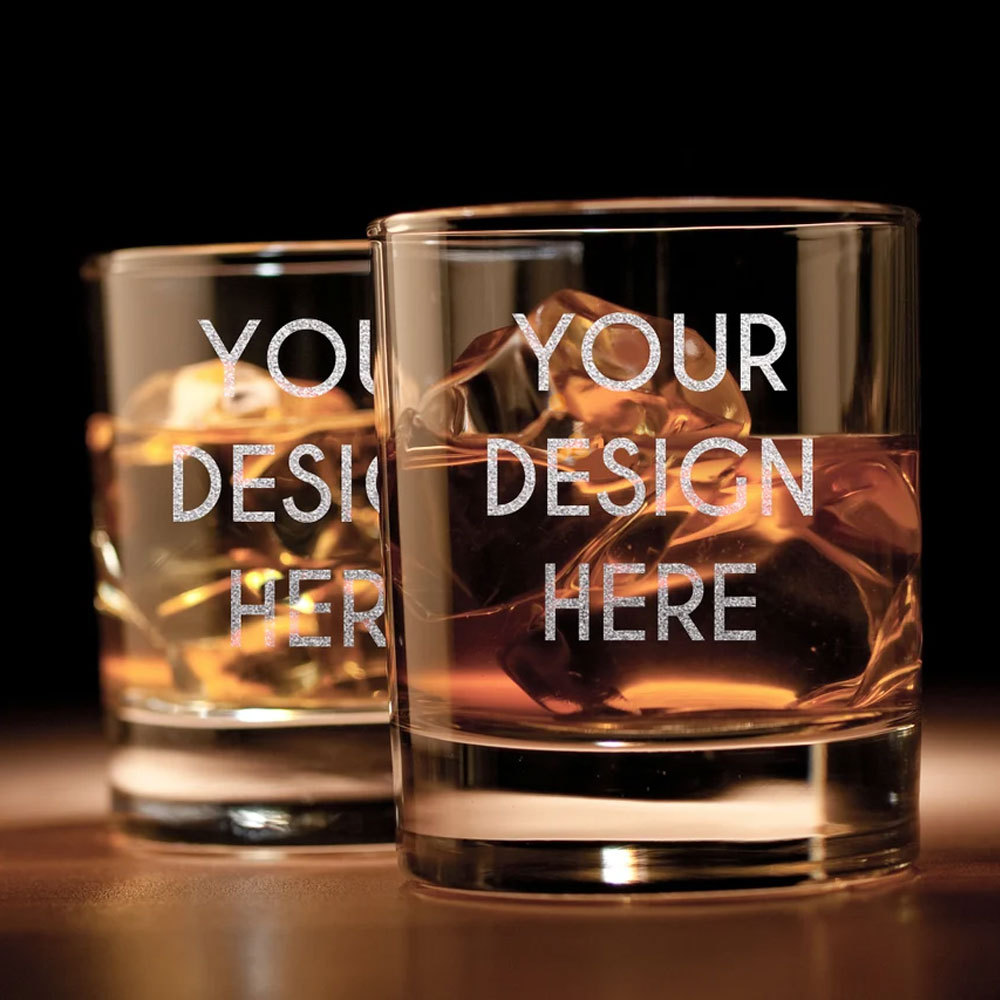 Personalized Old Fashioned Bourbon Scotch Whiskey Glass