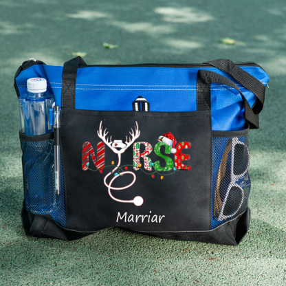 Personalization Christmas Nursing Tote Bag