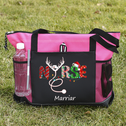 Personalization Christmas Nursing Tote Bag