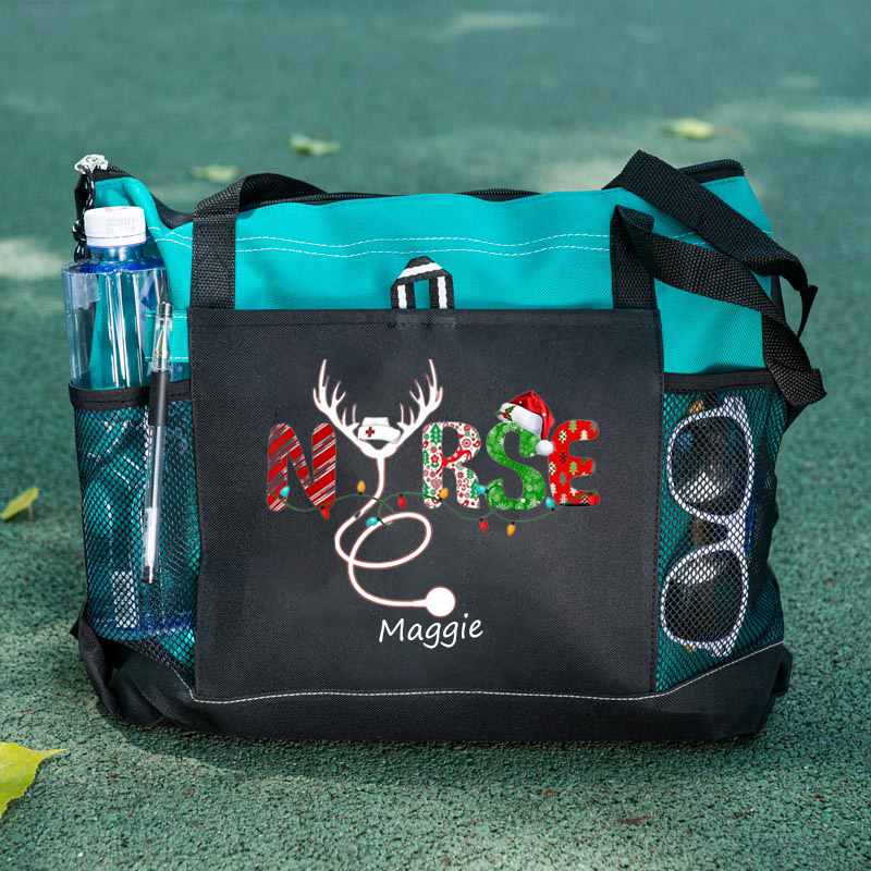 Personalization Christmas Nursing Tote Bag