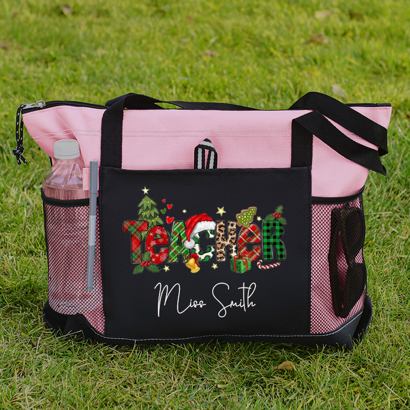 Christmas Teacher Custom Tote Bag