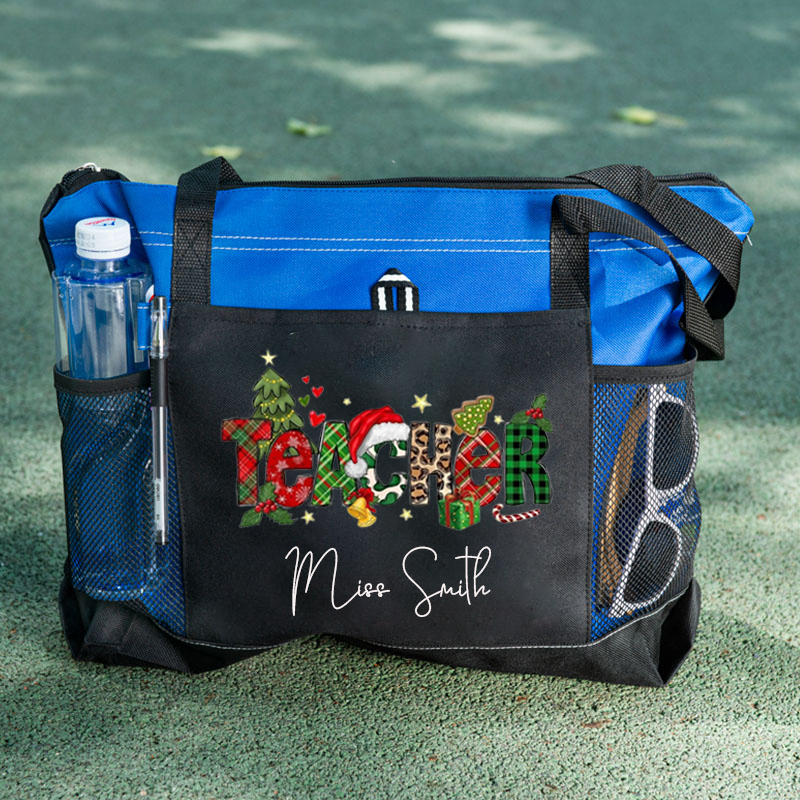 Christmas Teacher Custom Tote Bag