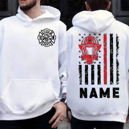 Custom Firefighter Hoodie Thin Red Line Sweater