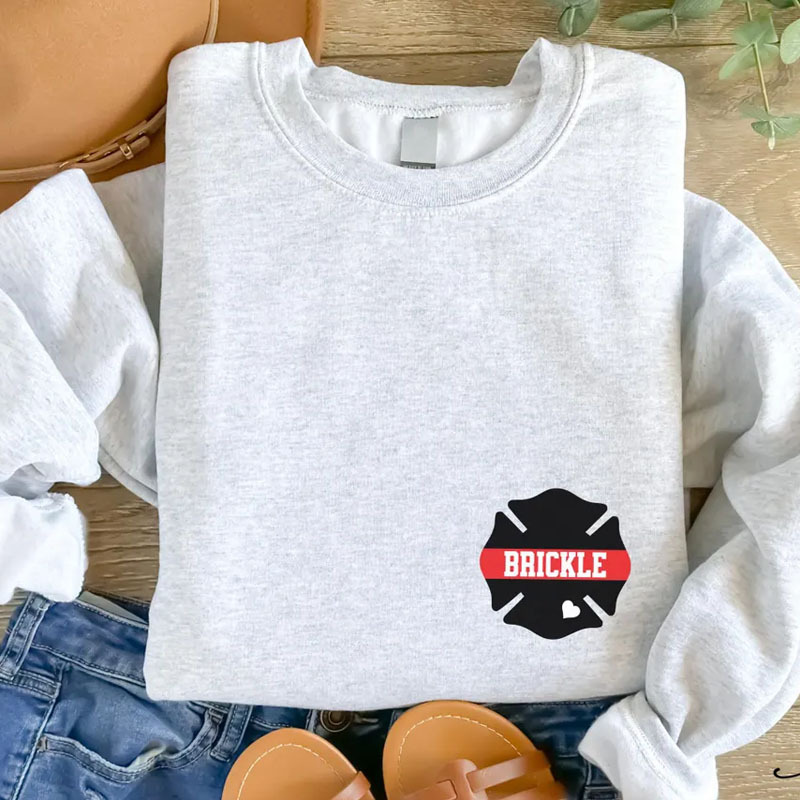 Custom Firefighter Wife Pullover Hoodie
