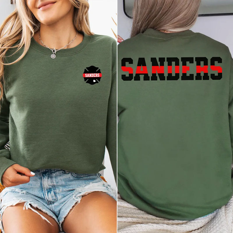 Custom Firefighter Wife Pullover Hoodie