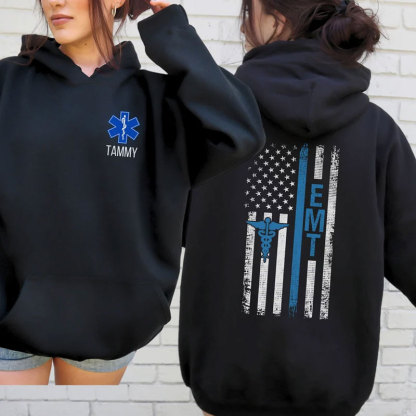 Personalized EMT Oversized Hoodie for Men Women