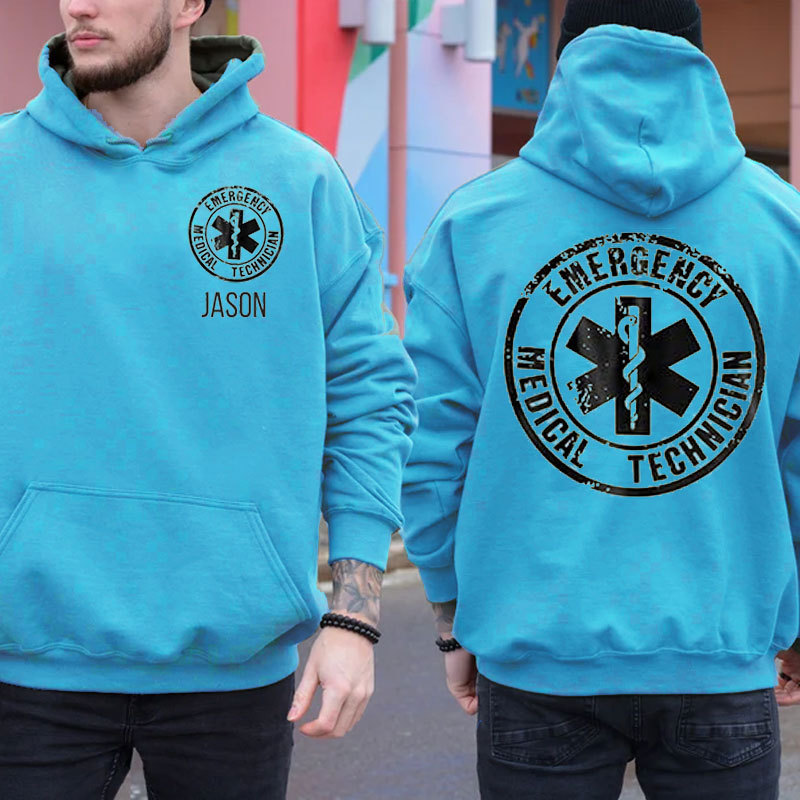 Personalized EMT Paramedic Uniform Emergency Medical Technician Unisex Oversized Hoodie
