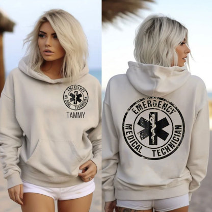 Personalized EMT Paramedic Uniform Emergency Medical Technician Unisex Oversized Hoodie