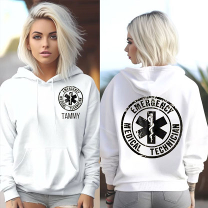 Personalized EMT Paramedic Uniform Emergency Medical Technician Unisex Oversized Hoodie