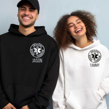 Personalized EMT Paramedic Uniform Emergency Medical Technician Unisex Oversized Hoodie