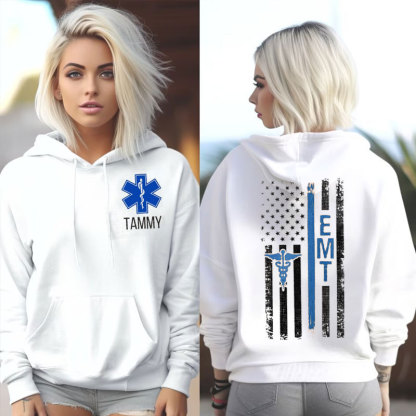 Personalized EMT Oversized Hoodie for Men Women