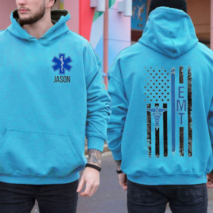 Personalized EMT Oversized Hoodie for Men Women