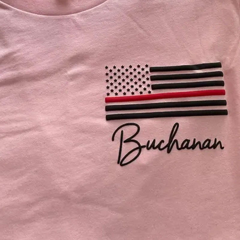 Embossed Firefighter Sweatshirt Puff Print Custom Police Hoodie