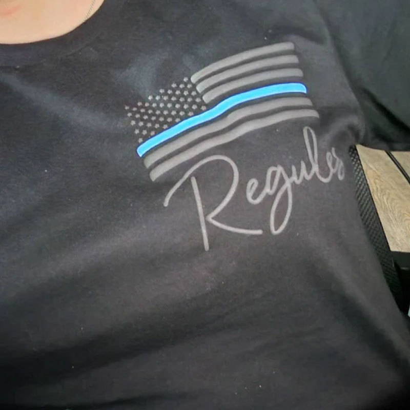 Embossed Firefighter Sweatshirt Puff Print Custom Police Hoodie