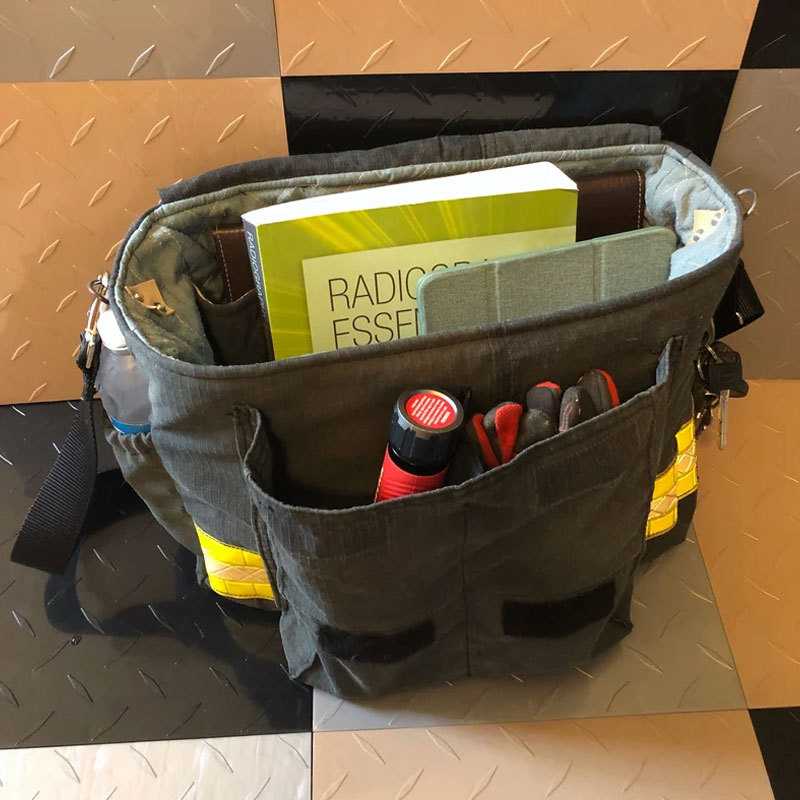 Firefighter Bunker Gear Personalized Messenger Bag