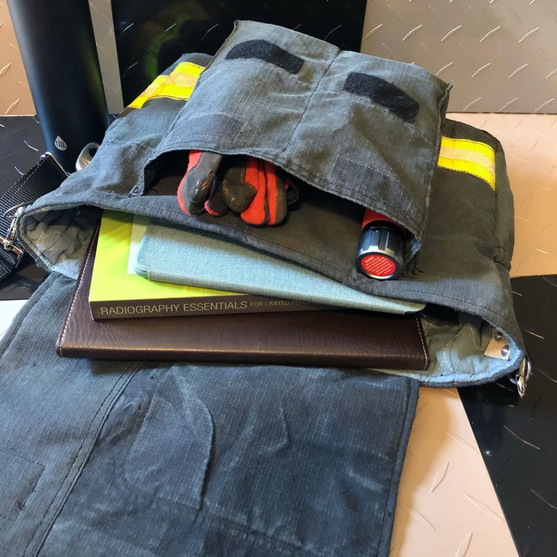 Firefighter Bunker Gear Personalized Messenger Bag