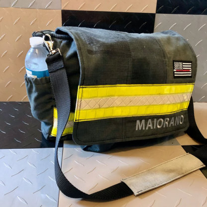 Firefighter Bunker Gear Personalized Messenger Bag