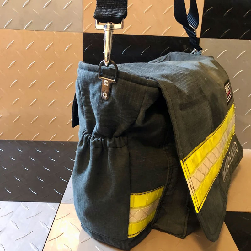 Firefighter Bunker Gear Personalized Messenger Bag
