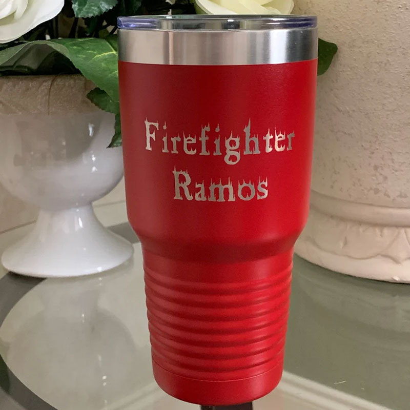 Firefighter Gift Personalized Tumbler Fire Academy Gift
