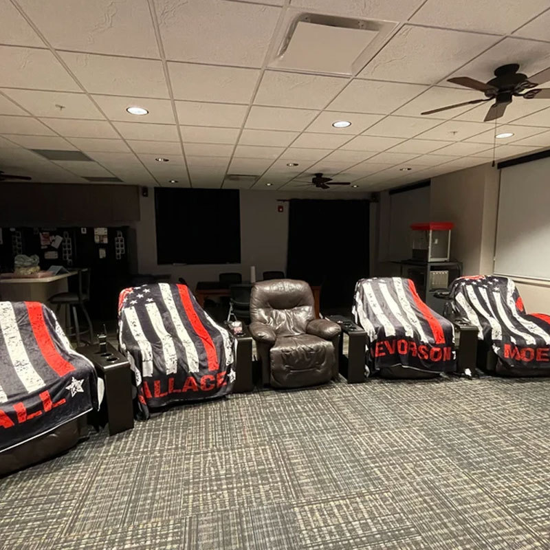 Firefighter Gift for Him Personalized Fireman Blanket