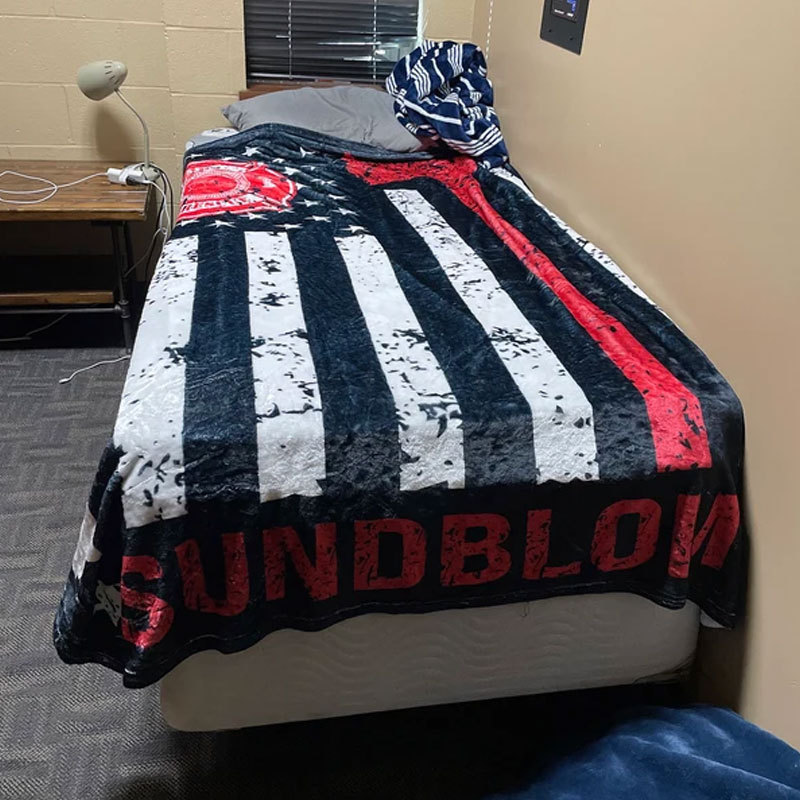 Firefighter Gift for Him Personalized Fireman Blanket