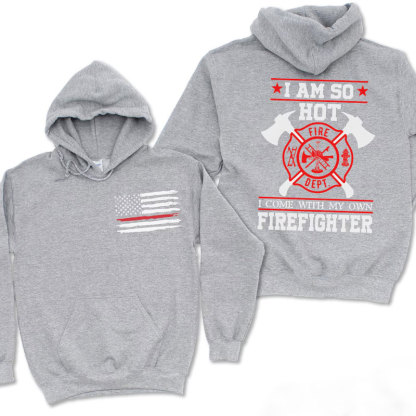 Firefighter Wife Hoodie Walk The Line Sweatshirt