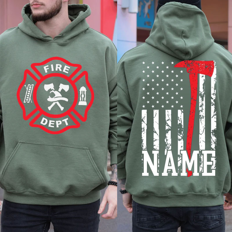 Firefighting Sweartshirt Personalized Firefighter Hoodie