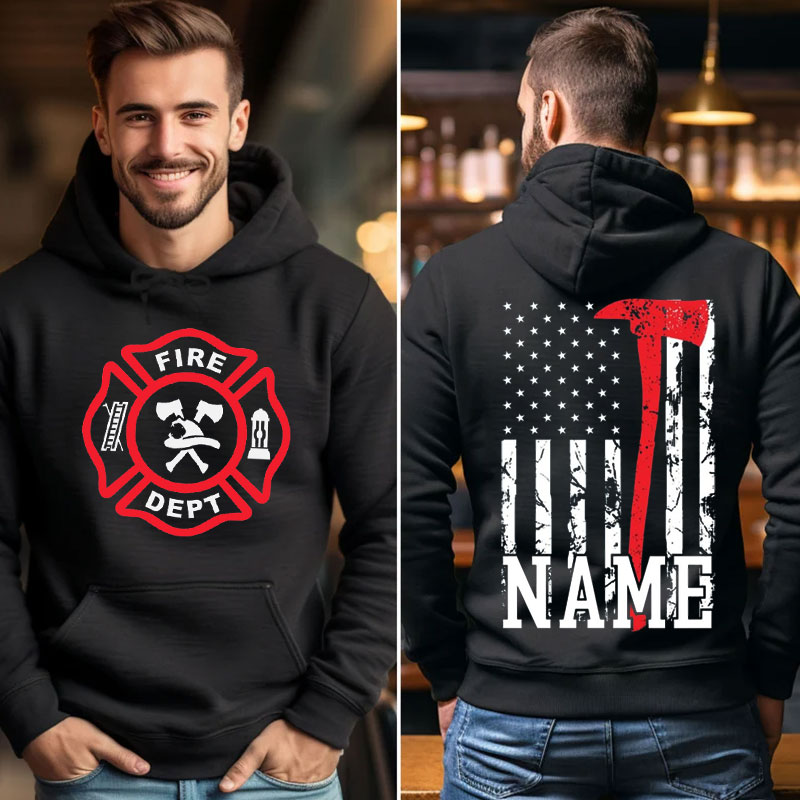 Firefighting Sweartshirt Personalized Firefighter Hoodie