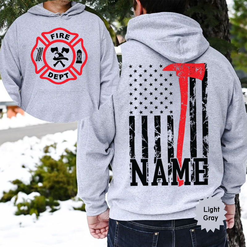Firefighting Sweartshirt Personalized Firefighter Hoodie