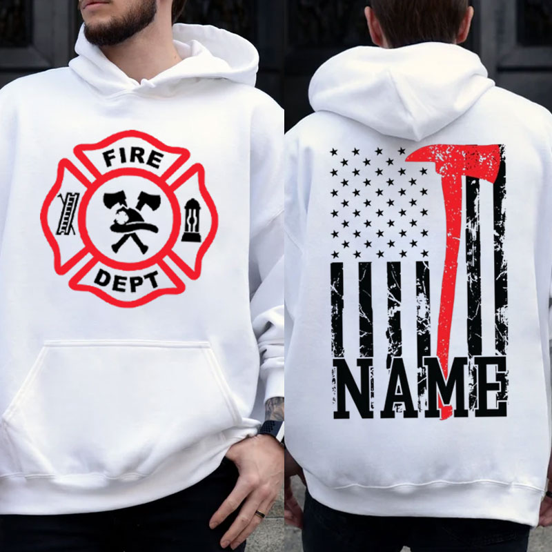 Firefighting Sweartshirt Personalized Firefighter Hoodie