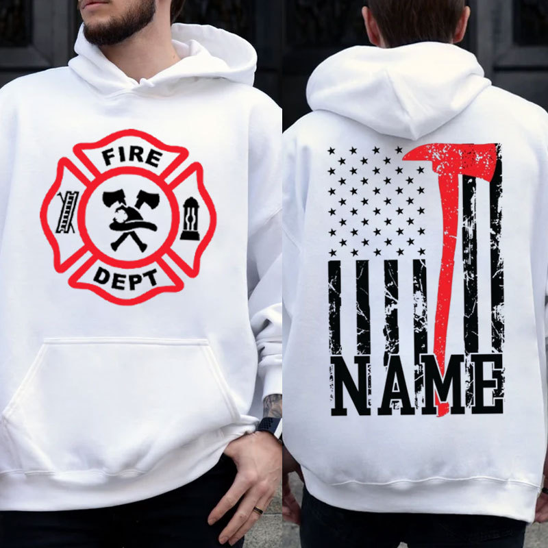 Firefighting Sweartshirt Personalized Firefighter Hoodie