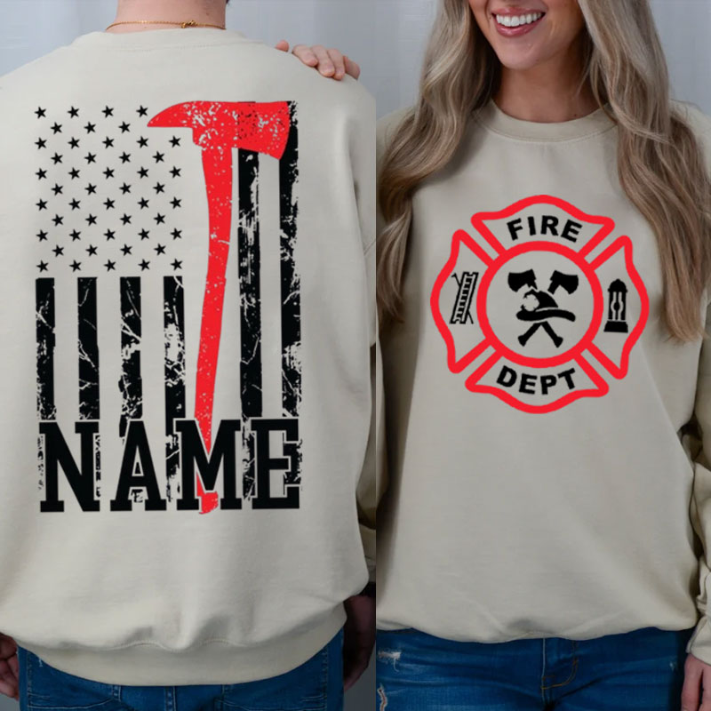 Firefighting Sweartshirt Personalized Firefighter Hoodie