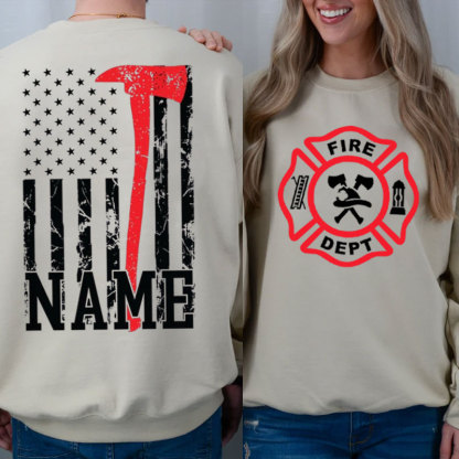 Firefighting Sweartshirt Personalized Firefighter Hoodie
