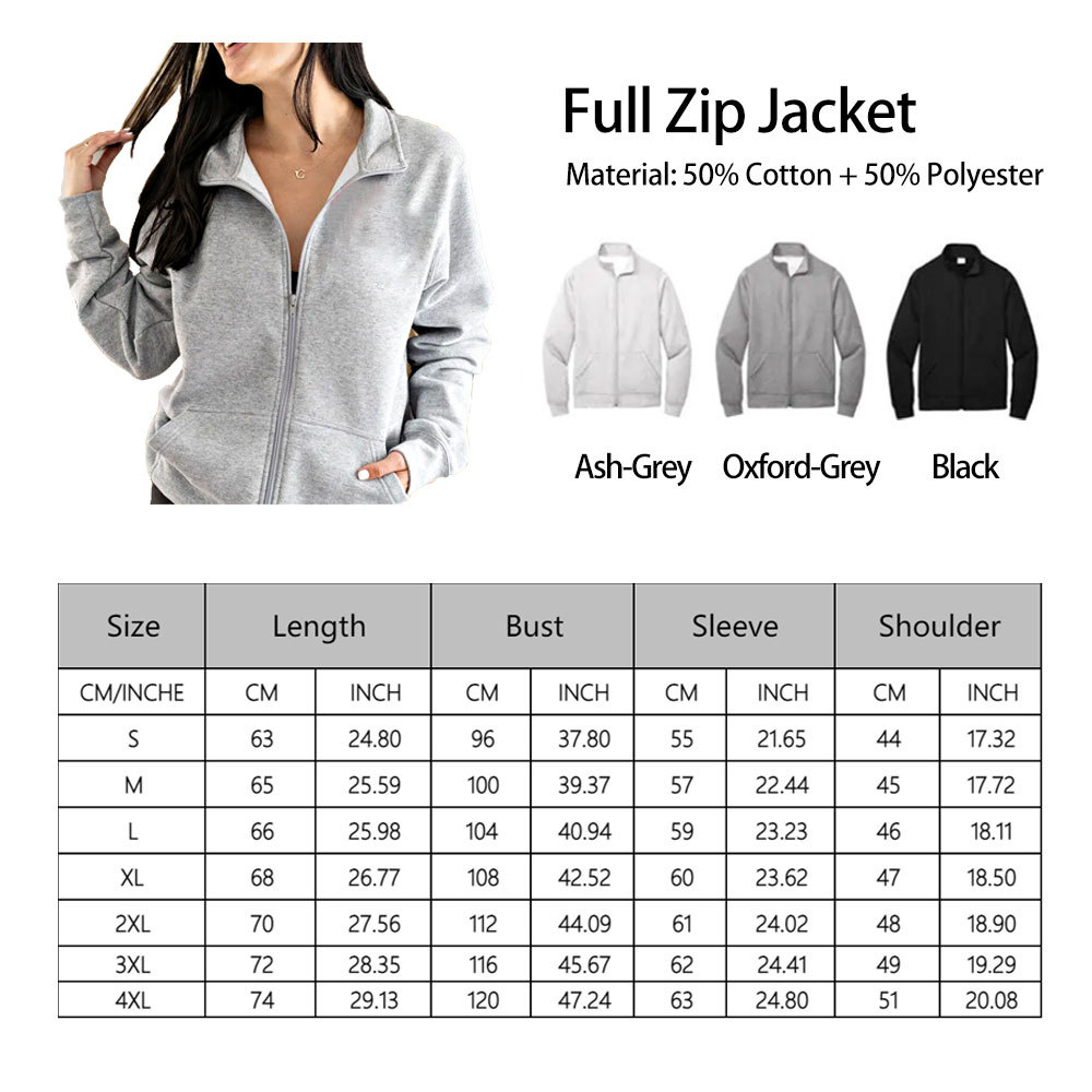 Embroidered Hockey Mom Pullover Sweatshirt, Full Zip Hoodie