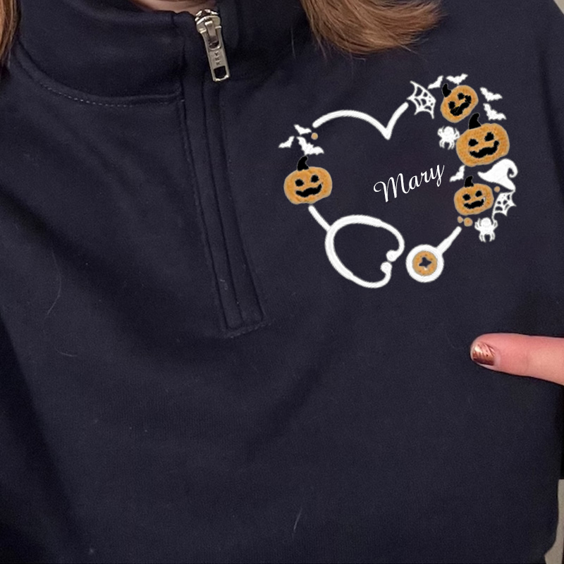 Halloween Gift For Nurses Pullover Sweatshirt