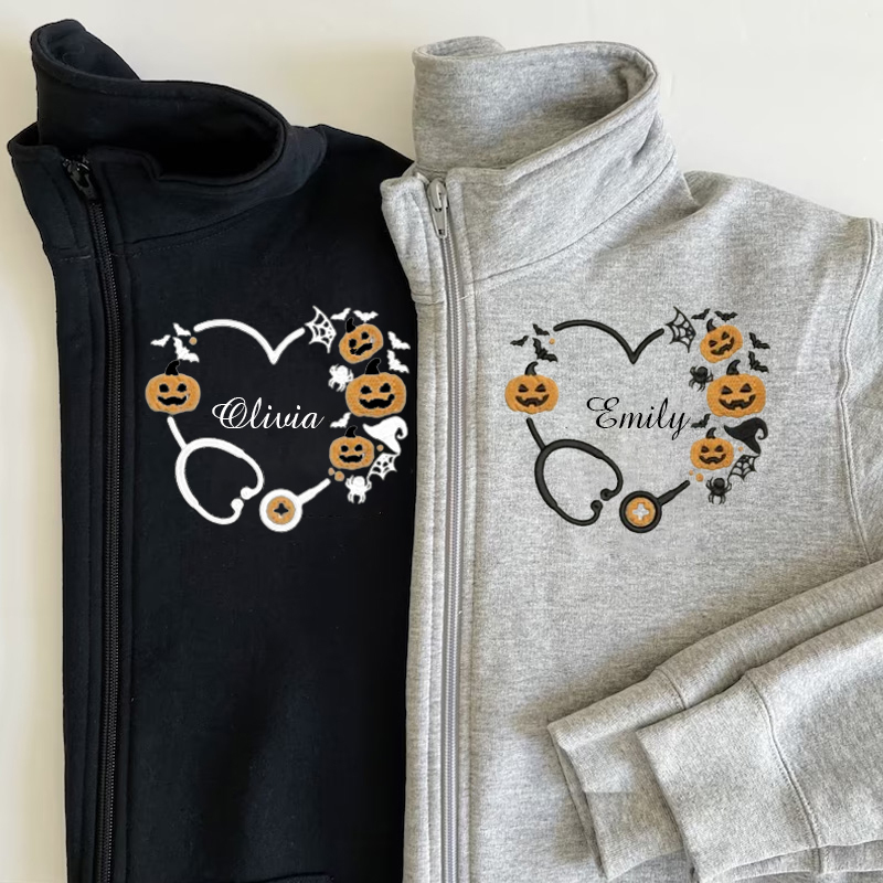 Halloween Gift For Nurses Pullover Sweatshirt