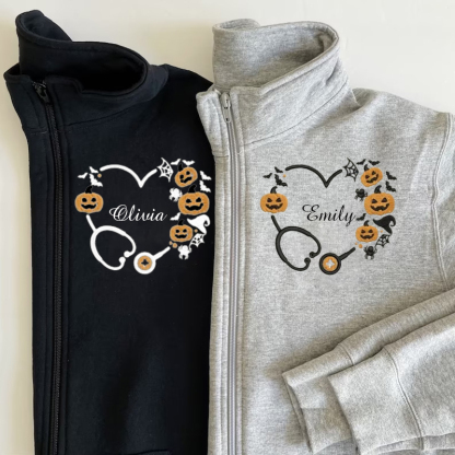 Halloween Gift For Nurses Pullover Sweatshirt