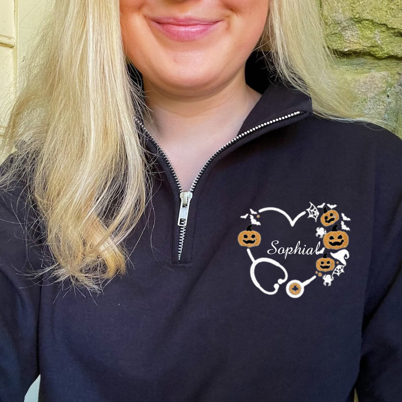 Halloween Gift For Nurses Pullover Sweatshirt