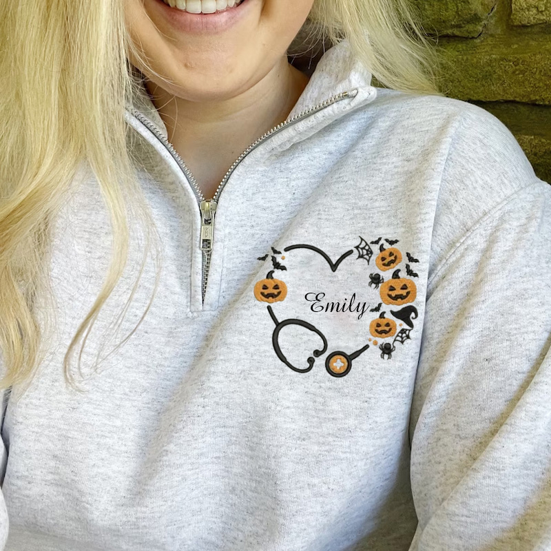 Halloween Gift For Nurses Pullover Sweatshirt