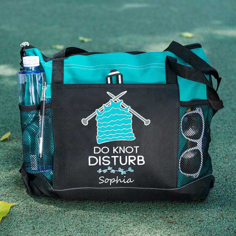 Do Not Disturb Knitting Personalized Tote Bag