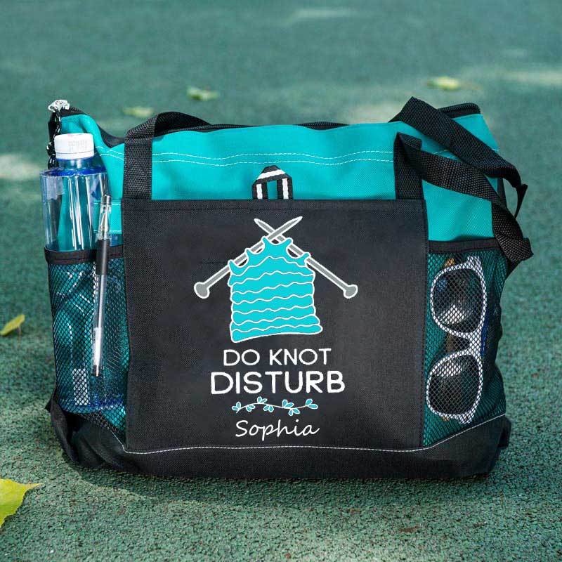 Do Not Disturb Knitting Personalized Tote Bag