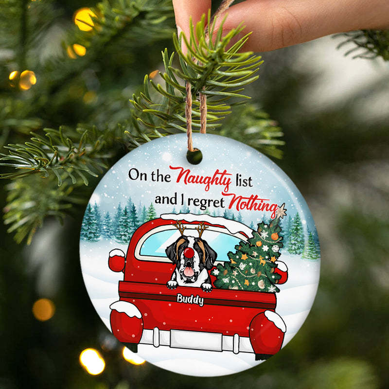 Dog Lovers On The Naughty List & I Regret Nothing - Christmas Gift