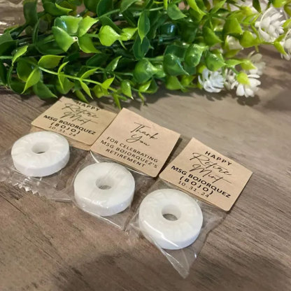 Mint to Be Retirement Favors Personalized Retirement Favor Mints Retirement Favor