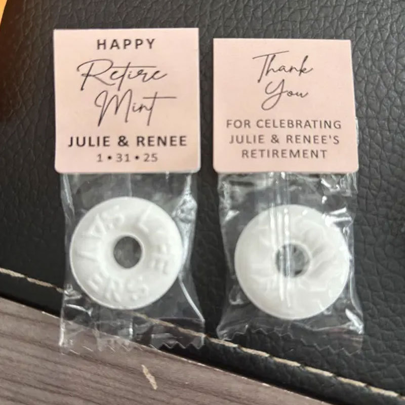 Mint to Be Retirement Favors Personalized Retirement Favor Mints Retirement Favor